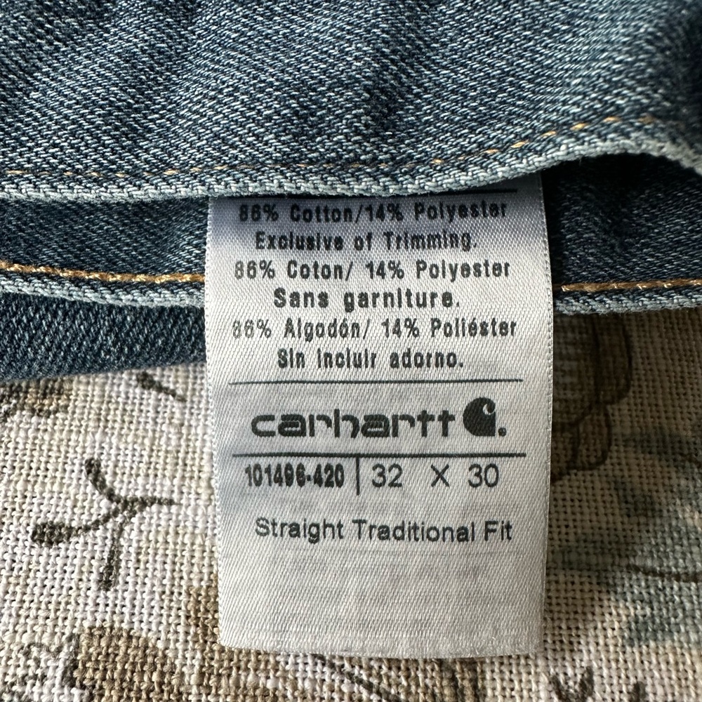 Carhartt Classic Blue Denim Pants - Picture 4 of 4